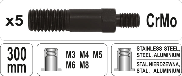 YATO Käsi-neetmutritangid M3-M8