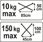 YATO Lahtikäiv värvimisalus 150 kg