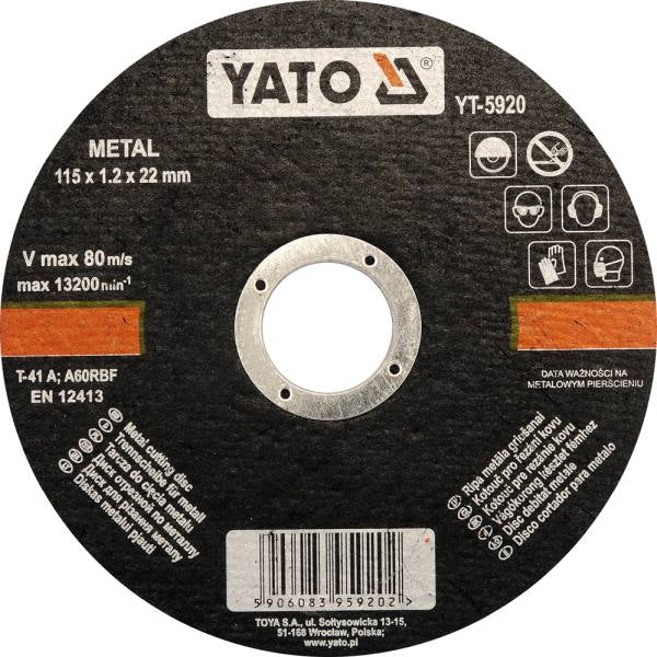 YATO Metalli lõikeketas 115x1,2x22