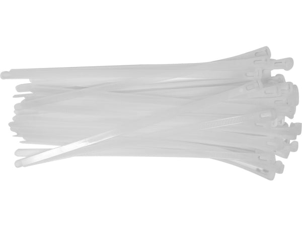 YATO Plastkaablisidemed, avatavad, 7,6x150 mm, 50 osa, valged