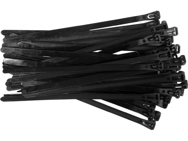 YATO Kaablisidemed, avatavad, 4,8x200 mm, 100 osa, mustad