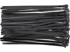 YATO Plastkaablisidemed, avatavad, 7,6x150 mm, 50 osa, mustad