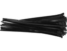 YATO Plastkaablisidemed, avatavad, 7,6x250 mm, 50 osa, mustad
