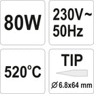 YATO Jootekolb, 80 W, 230 V