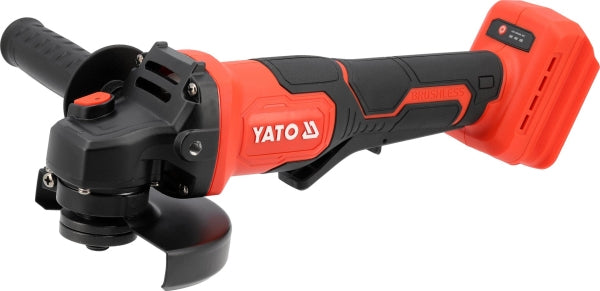YATO Nurklihvija 18 V, 125 mm, kiiruse reguleerimisega, 9000 p/min, komplekt 2X aku 18 V 4 Ah + laadija, kohvris
