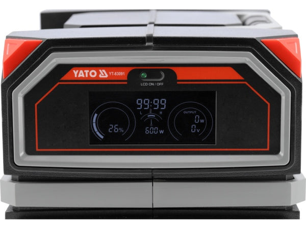 YATO Kaasaskantav elektrijaam 600 W, 504 Wh