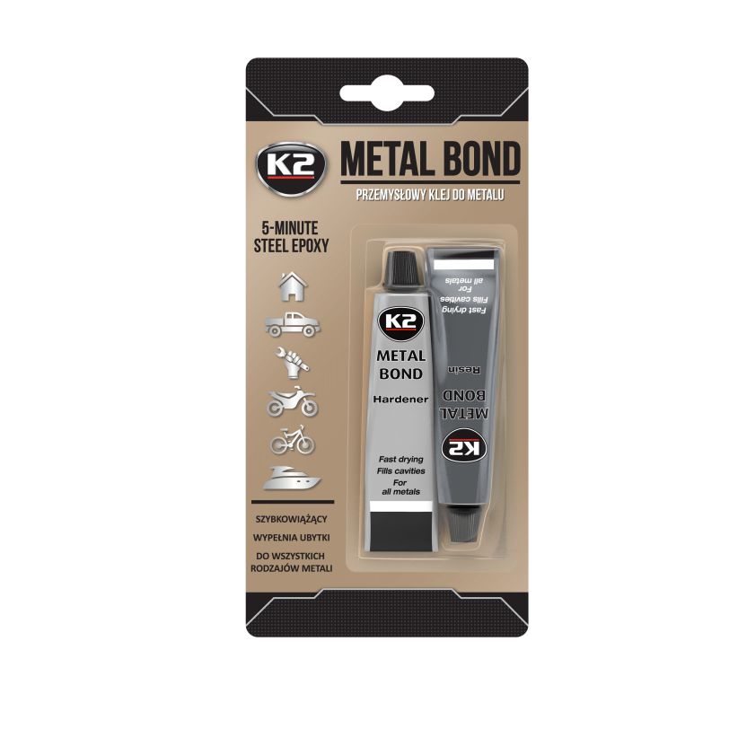 K2 Metal Bond kahekomponentne epoksiidliim metallile