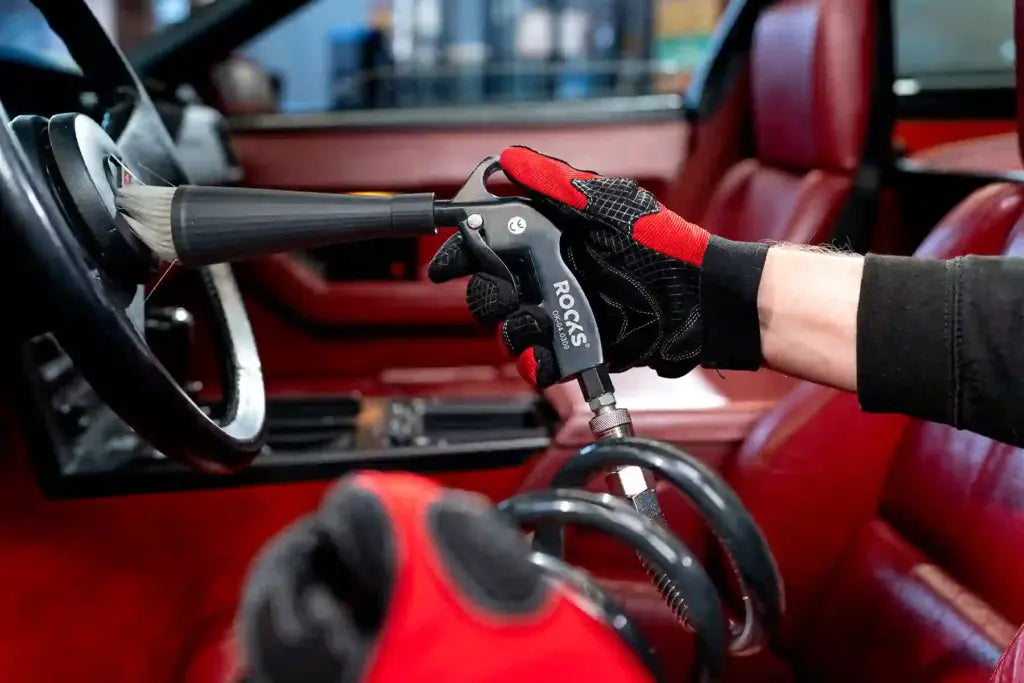 ROOKS Turbo Clean System puhastuspüstol DUO-TURBO, polsterduse puhastuspüstol laagri ja harjaga