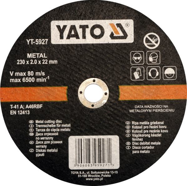 YATO Metalli lõikeketas 230x2,0x22