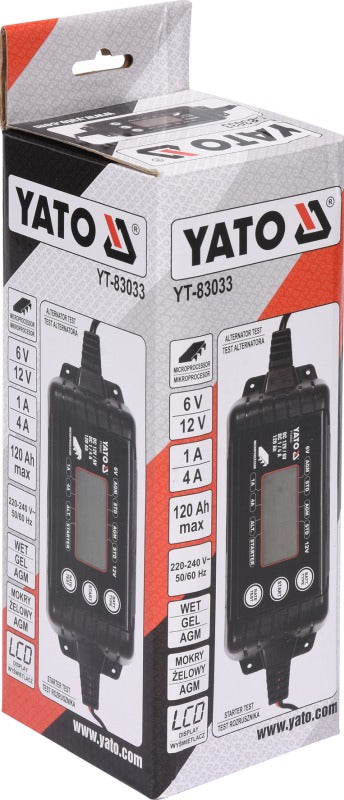 YATO Elektrooniline akulaadija 6-12 V 1/4 A